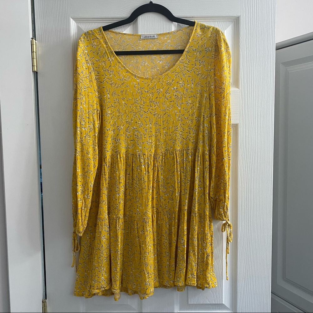 Cutest yellow ditsy floral dress